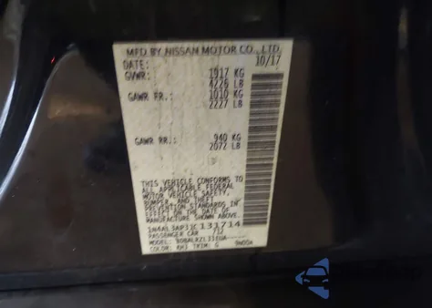 2018 Nissan Altima 2.5 Sl from USA, damaged, VIN 1N4AL3AP3JC131714